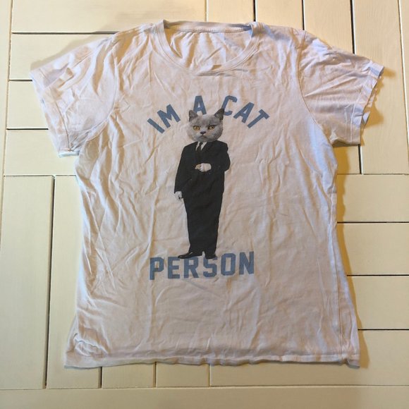 π3 for $15π "I'm a Cat Person" Vintage Tee - Picture 4 of 7